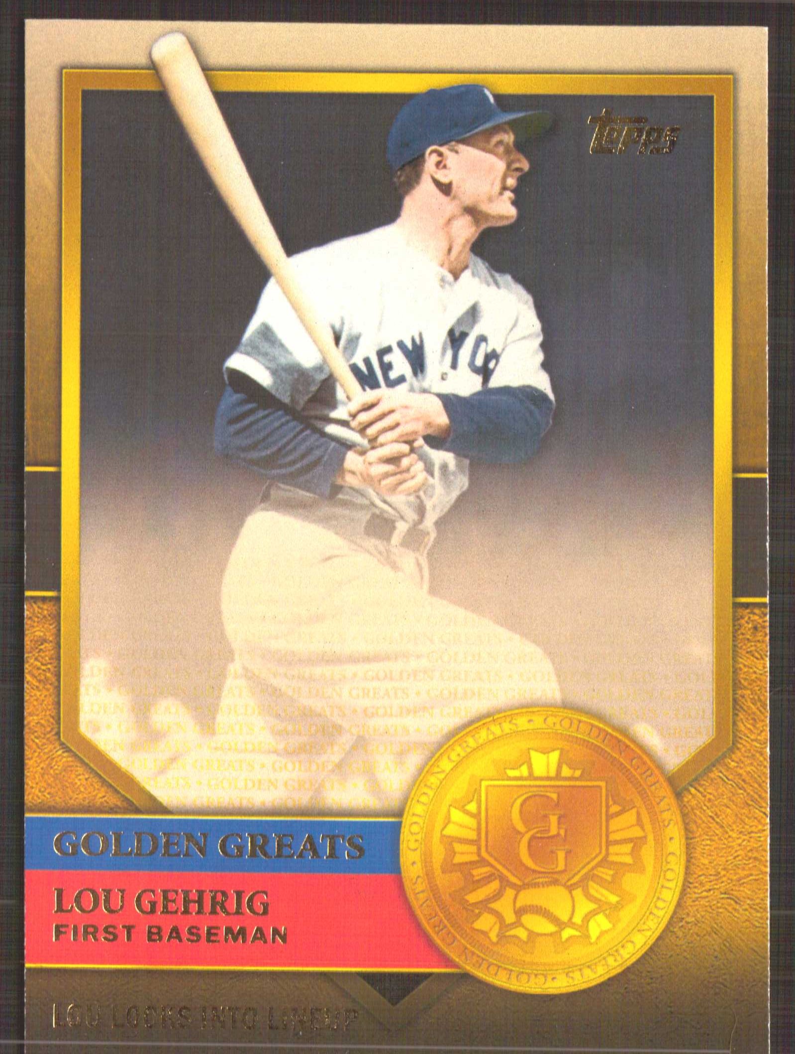 2012 Topps Golden Greats #GG1 Lou Gehrig