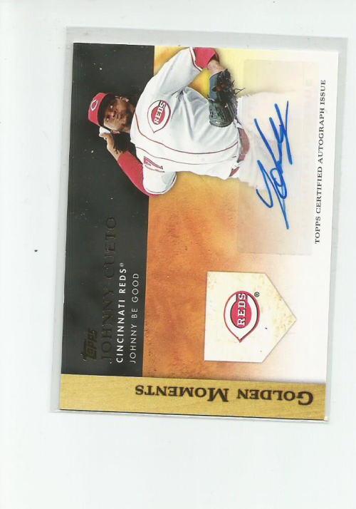 2012 Topps Golden Moments Autographs #JC Johnny Cueto