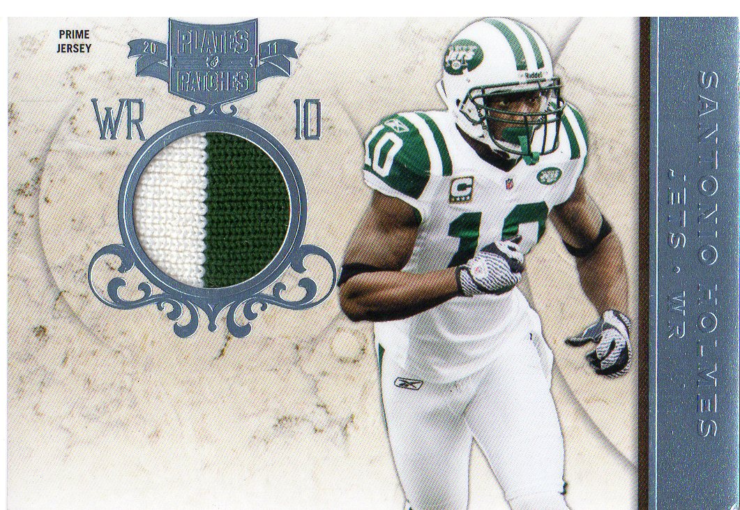 2011 Panini Plates and Patches Jerseys Prime #48 Santonio Holmes/5