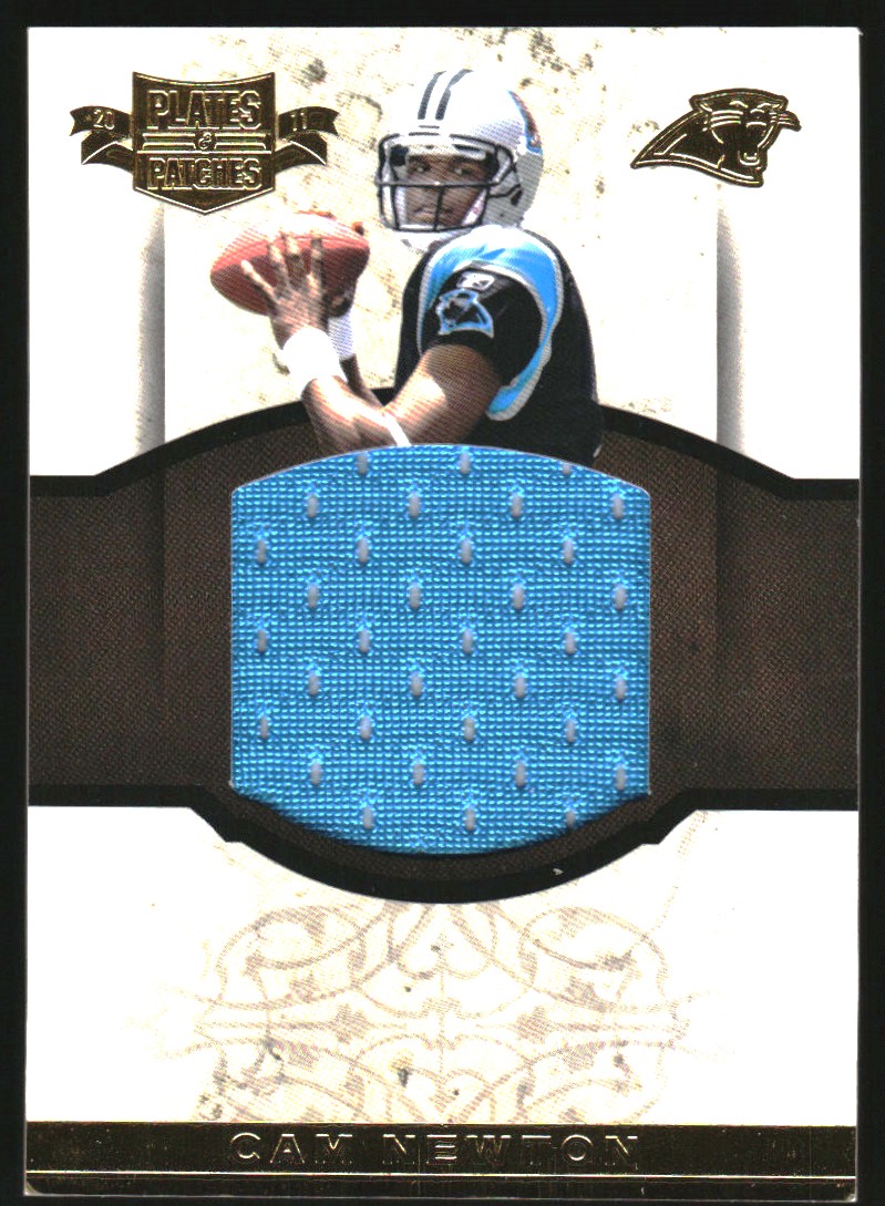 2011 Panini Plates and Patches Rookie Jumbo Materials #7 Cam Newton/50