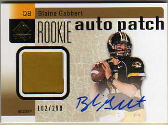 2011 SP Authentic #205 Blaine Gabbert JSY AU/299