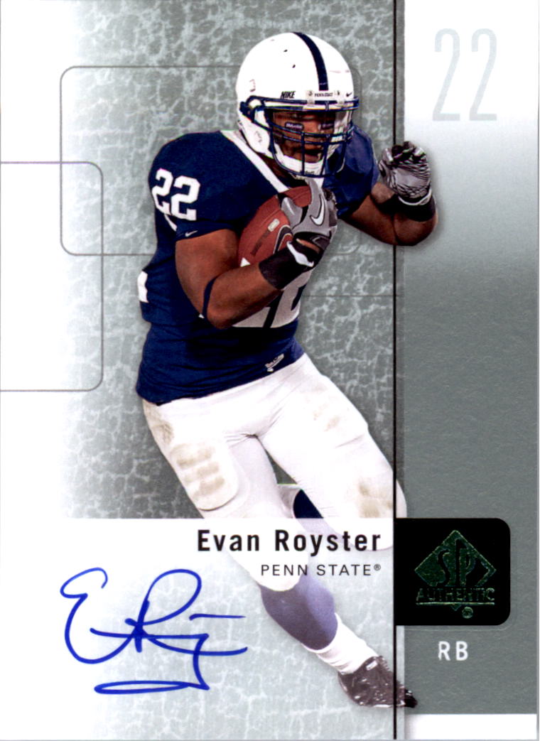 2011 SP Authentic Autographs #62 Evan Royster E