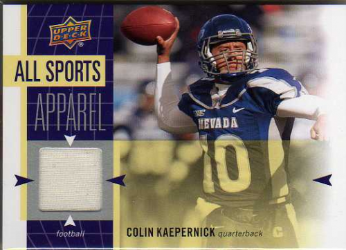2011 Upper Deck World of Sports All-Sport Apparel Memorabilia #ASCK Colin Kaepernick