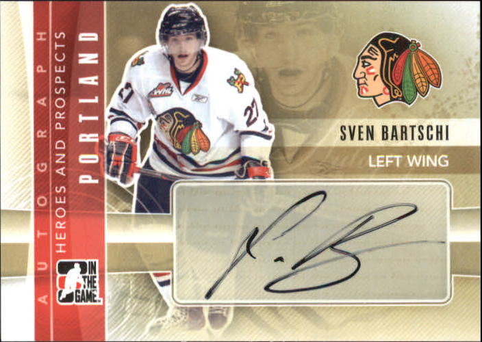 2011-12 ITG Heroes and Prospects Autographs #ASB Sven Baertschi