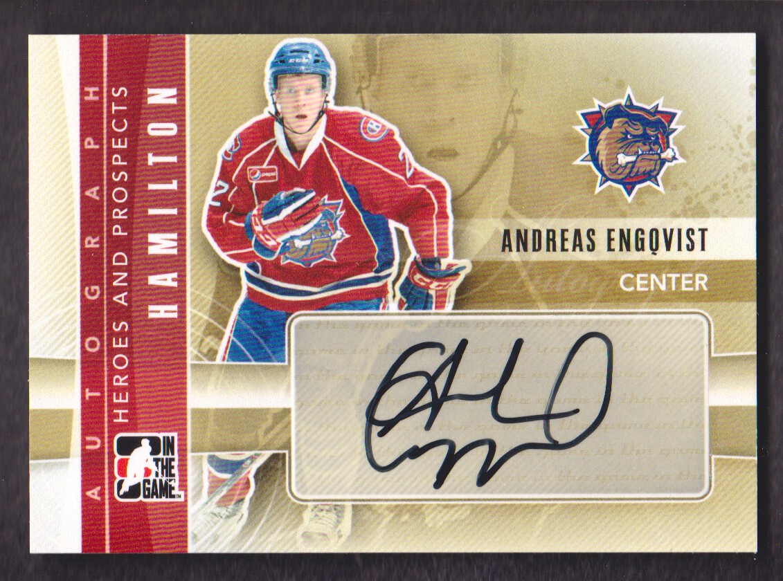 2011-12 ITG Heroes and Prospects Autographs #AAEN Andreas Engqvist