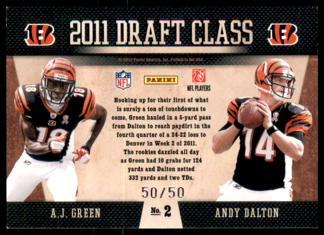 2011 Playoff Contenders Draft Class Black #2 A.J. Green &hellip;