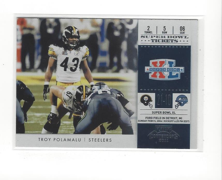 2011 Playoff Contenders Football Super Bowl Tickets Insert Singles - You Choose - Bild 9 von 19