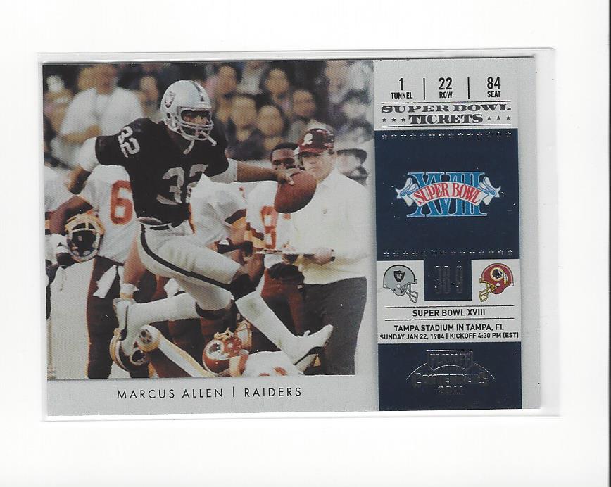 2011 Playoff Contenders Football Super Bowl Tickets Insert Singles - You Choose - Bild 16 von 19