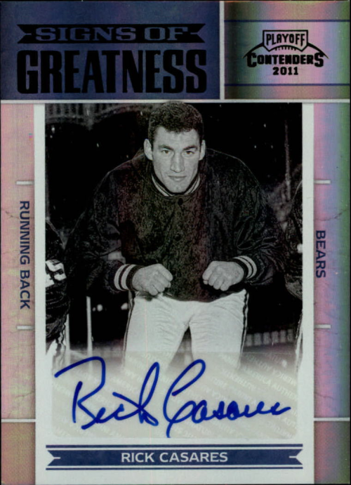 2011 Playoff Contenders Signs of Greatness #42 Rick Casares/25*