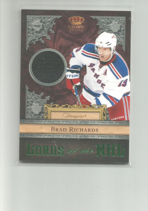 2011-12 Crown Royale Lords of the NHL Materials #10 Brad Richards