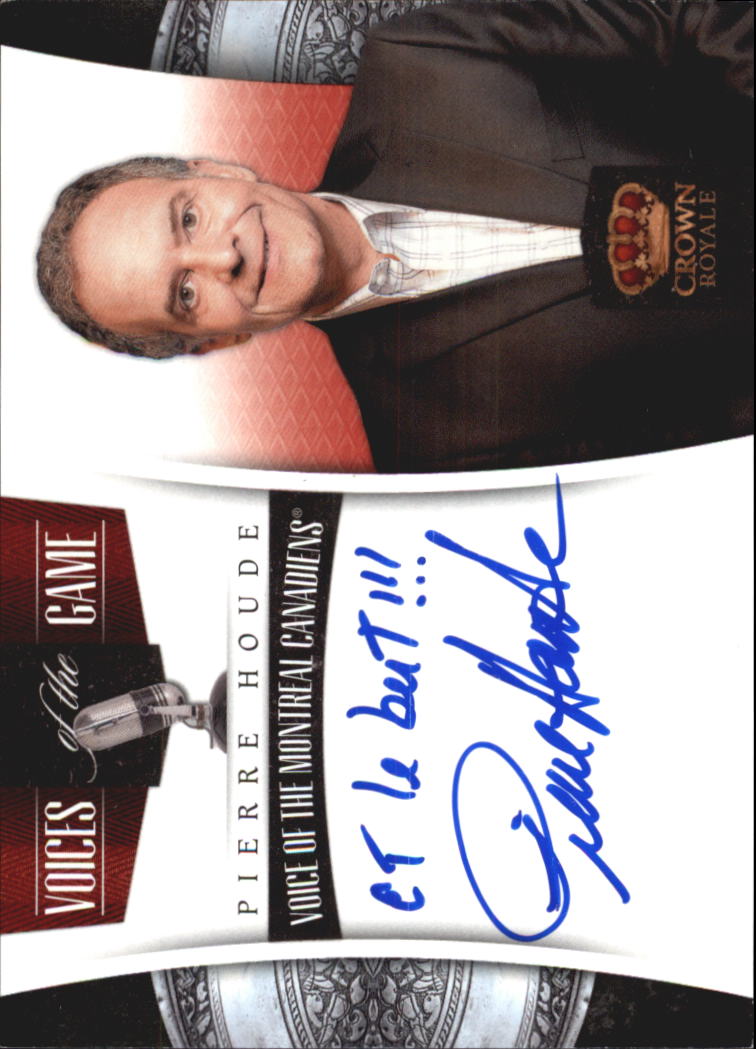 2011-12 Crown Royale Voices of the Game Signatures #6 Pierre Houde