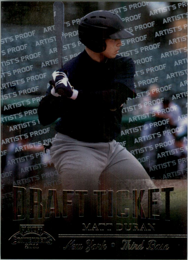 2011 Playoff Contenders Draft Ticket Artist's Proof #DT2 Matt Duran