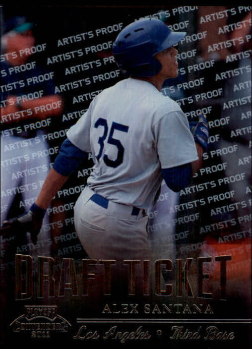 2011 Playoff Contenders Draft Ticket Artist's Proof #DT25 Alex Santana