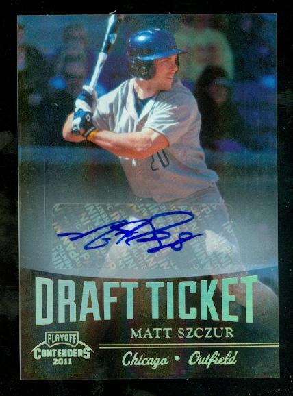2011 Playoff Contenders Draft Ticket Autographs #DT46 Matt Szczur/299 *