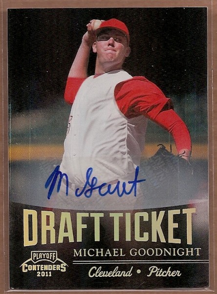 2011 Playoff Contenders Draft Ticket Autographs #DT63 Michael Goodnight/99 *