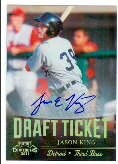 2011 Playoff Contenders Draft Ticket Autographs #DT68 Jason King/258 *