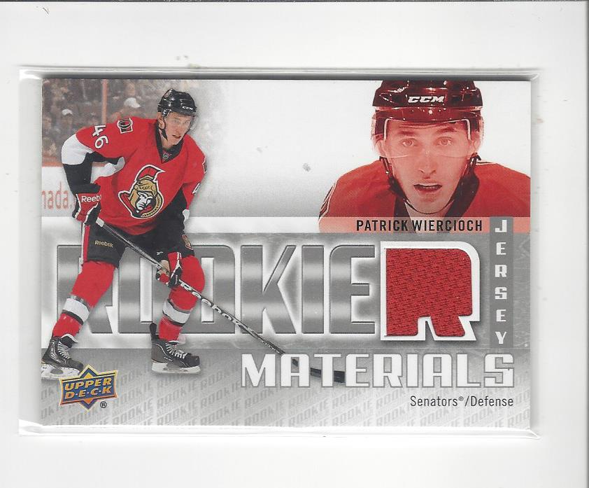 2011-12 Upper Deck Rookie Materials #RMPW Patrick Wiercioch