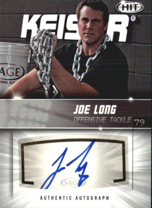 2012 SAGE HIT Autographs Silver #A48 Joe Long