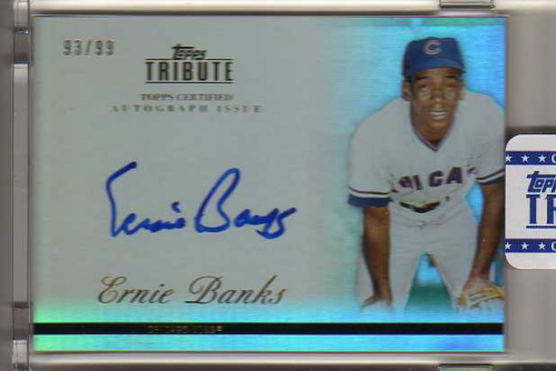 2012 Topps Tribute Autographs #EB Ernie Banks