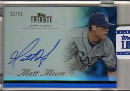 2012 Topps Tribute Autographs Blue #MMO2 Matt Moore