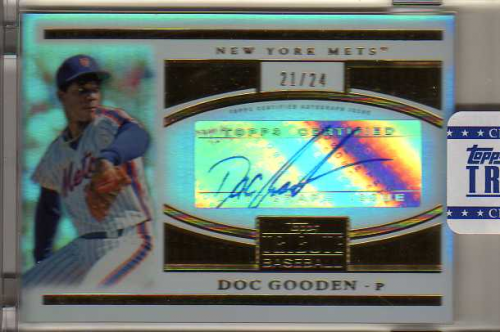 2012 Topps Tribute Tribute to the Stars Autographs #DG Doc Gooden