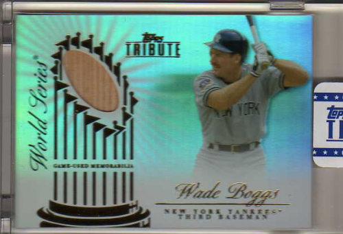 2012 Topps Tribute World Series Swatches #WB Wade Boggs
