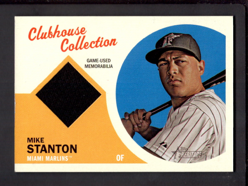 2012 Topps Heritage Clubhouse Collection Relics #MS1 Mike Stanton
