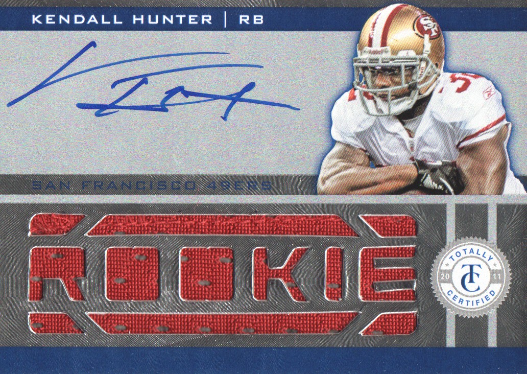 2011 Totally Certified #221 Kendall Hunter JSY AU/499 RC