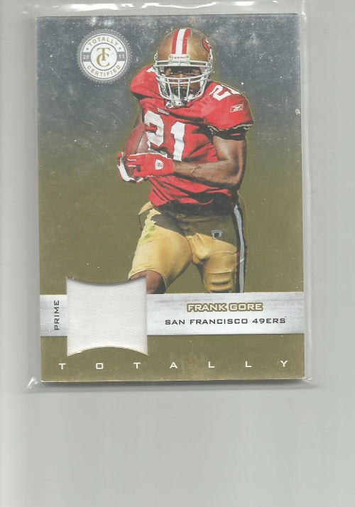 2011 Totally Certified Gold Materials Prime #90 Frank Gore/49