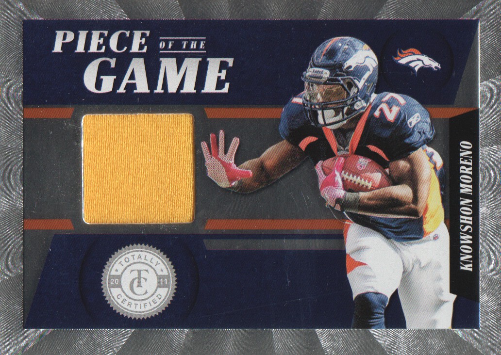 2011 Totally Certified Piece of the Game #14 Knowshon Moreno/199