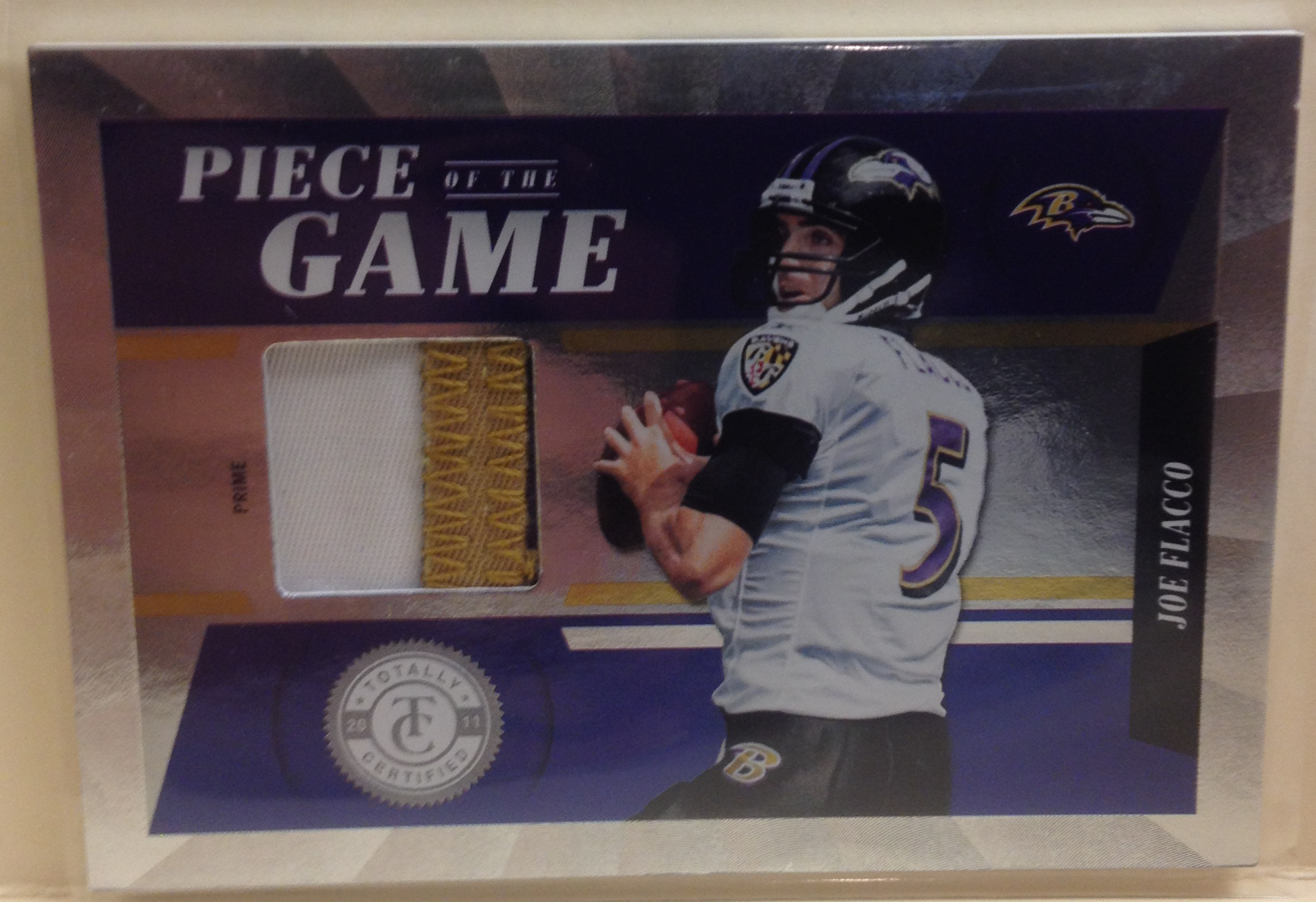 2011 Totally Certified Piece of the Game Prime #4 Joe Flacco/49