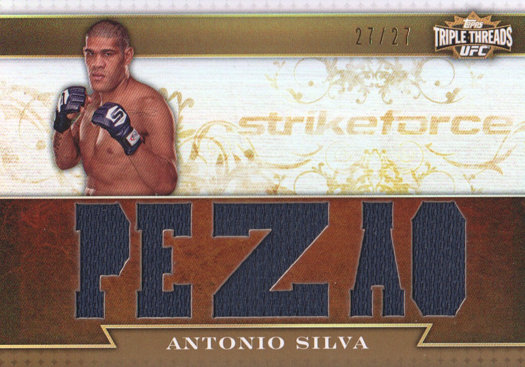 2012 Topps UFC Knockout Triple Threads Relics Sepia #TTRAS Antonio Silva