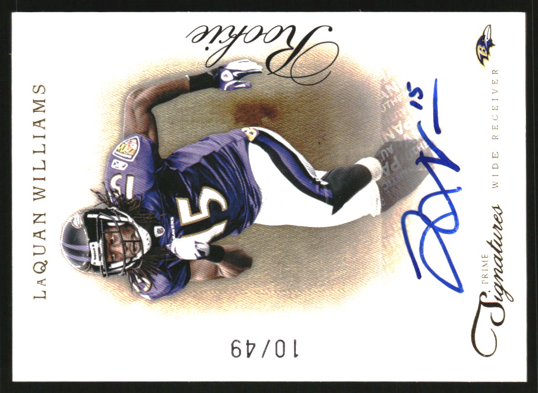 2011 Prime Signatures Autographs Gold #224 LaQuan Williams/49