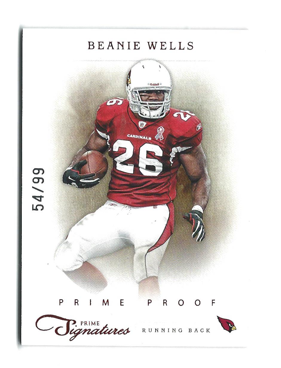 2011 Prime Signatures Prime Proof Red #12 Beanie Wells