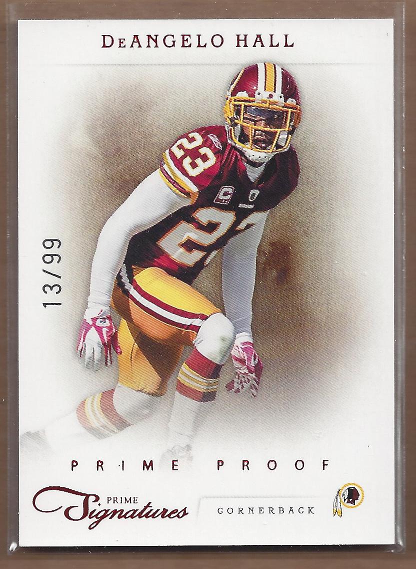 2011 Prime Signatures Prime Proof Red #47 DeAngelo Hall