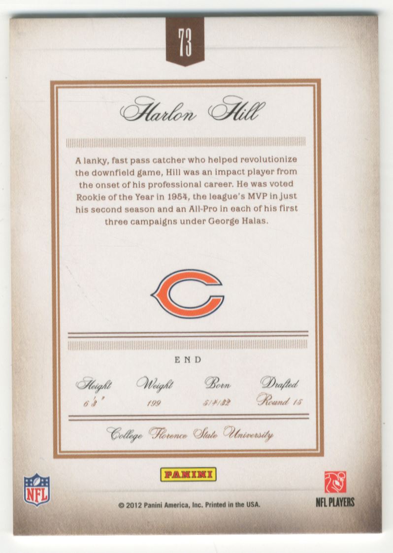 2011 Prime Signatures Prime Proof Green #73 Harlon Hill