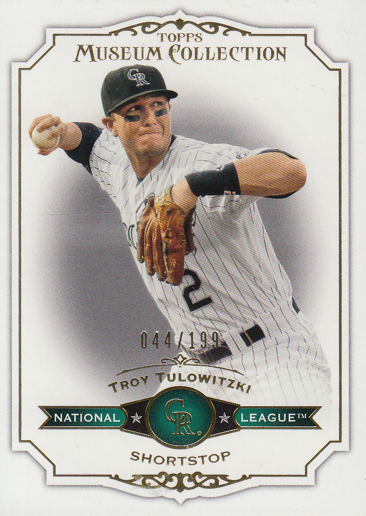 2012 Topps Museum Collection Green #74 Troy Tulowitzki