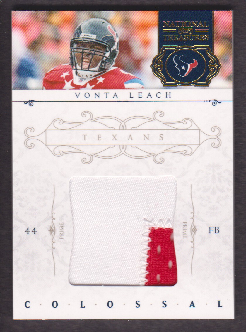 2011 Playoff National Treasures Colossal Materials Prime #62 Vonta Leach/49