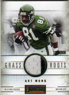 2011 Panini Playbook Grass Roots Materials Prime #60 Art Monk/25