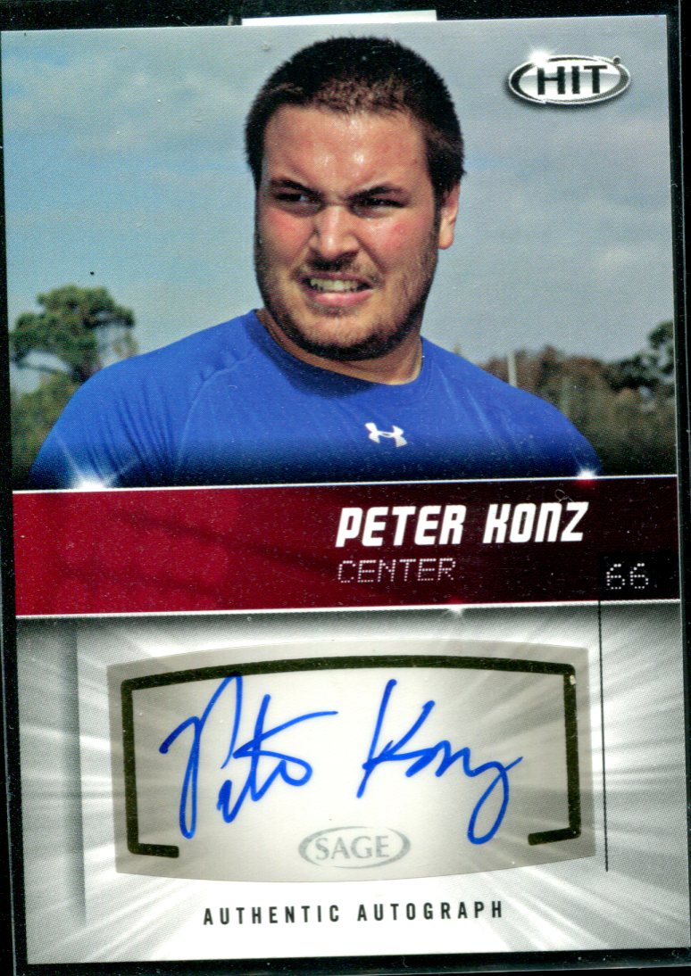 2012 SAGE HIT Autographs #A120 Peter Konz