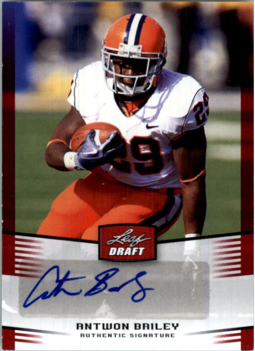 2012 Leaf Draft Autographs Red #AB2 Antwon Bailey