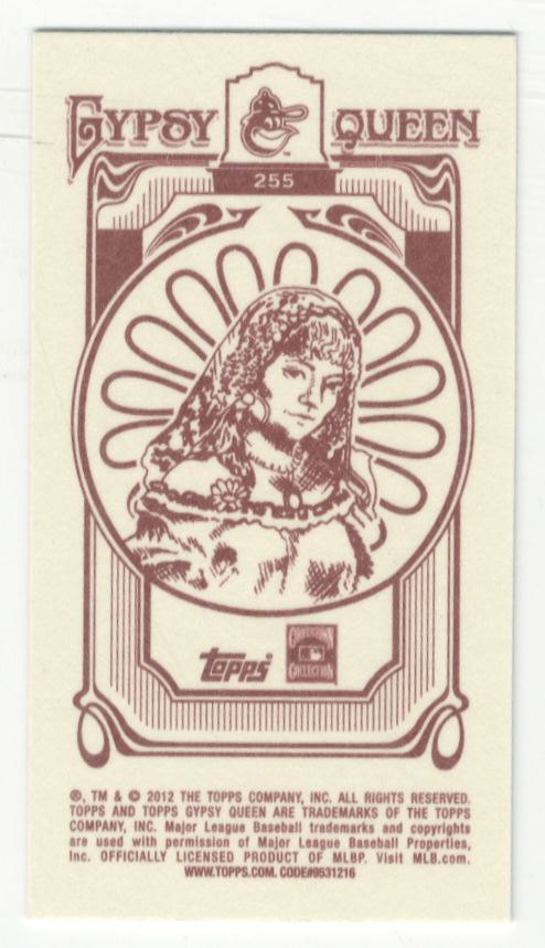 2012 Topps Gypsy Queen Mini Gypsy Queen Back #255 Frank Robinson