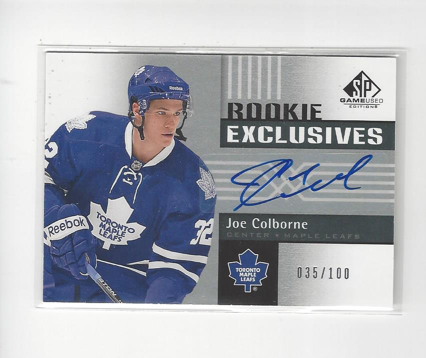 2011-12 SP Game Used Rookie Exclusives Autographs #REJC Joe Colborne