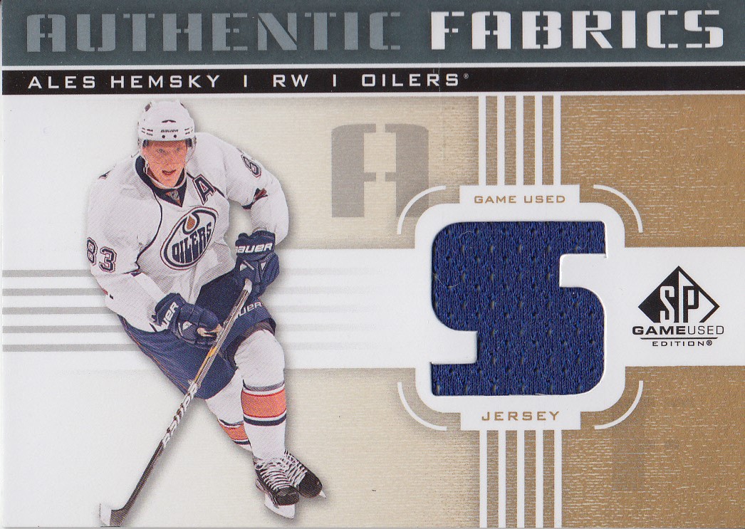 2011-12 SP Game Used Authentic Fabrics Gold #AFAH4 Ales Hemsky S C