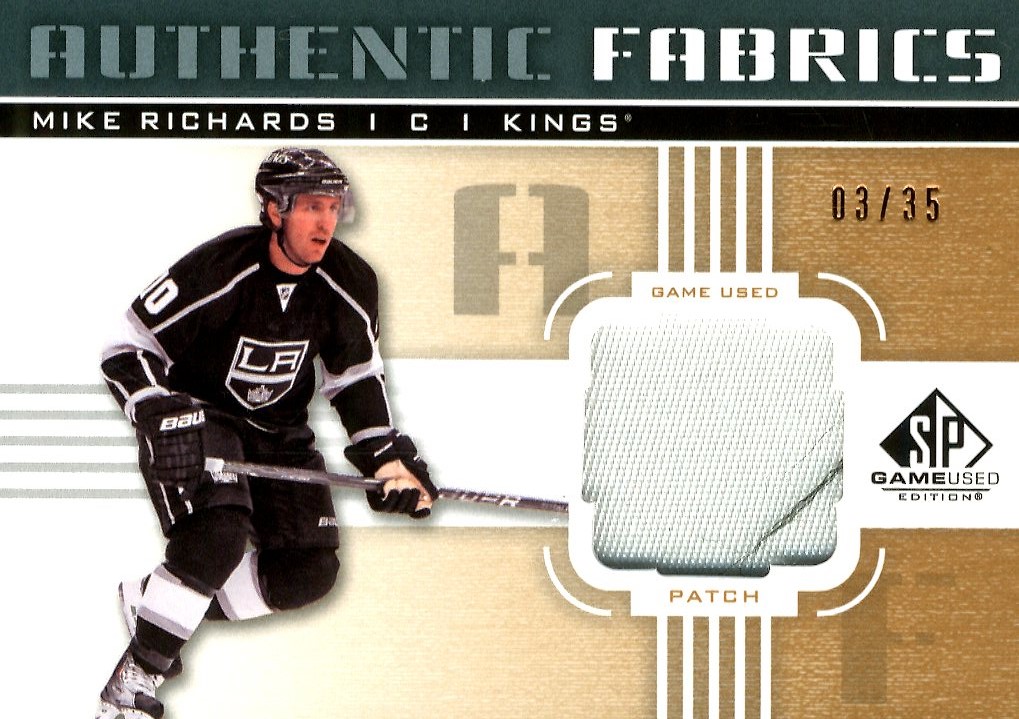 2011-12 SP Game Used Authentic Fabrics Patches #AFMR Mike Richards/35