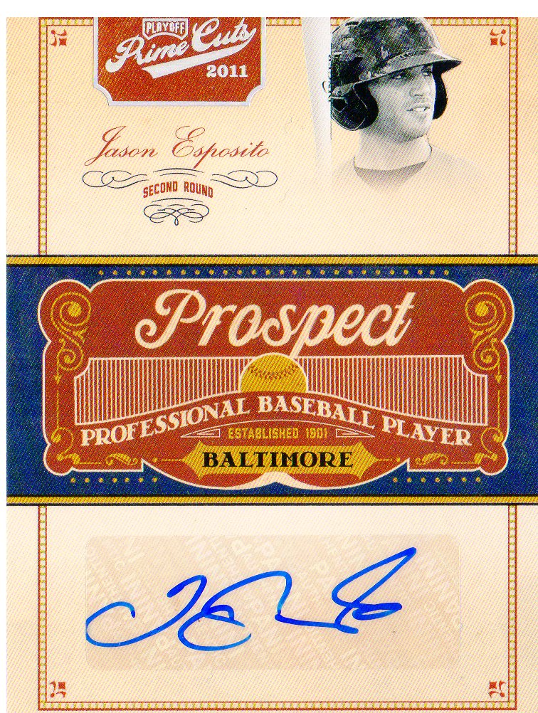 2011 Prime Cuts Prospect Signatures Silver #JE Jason Esposito/99