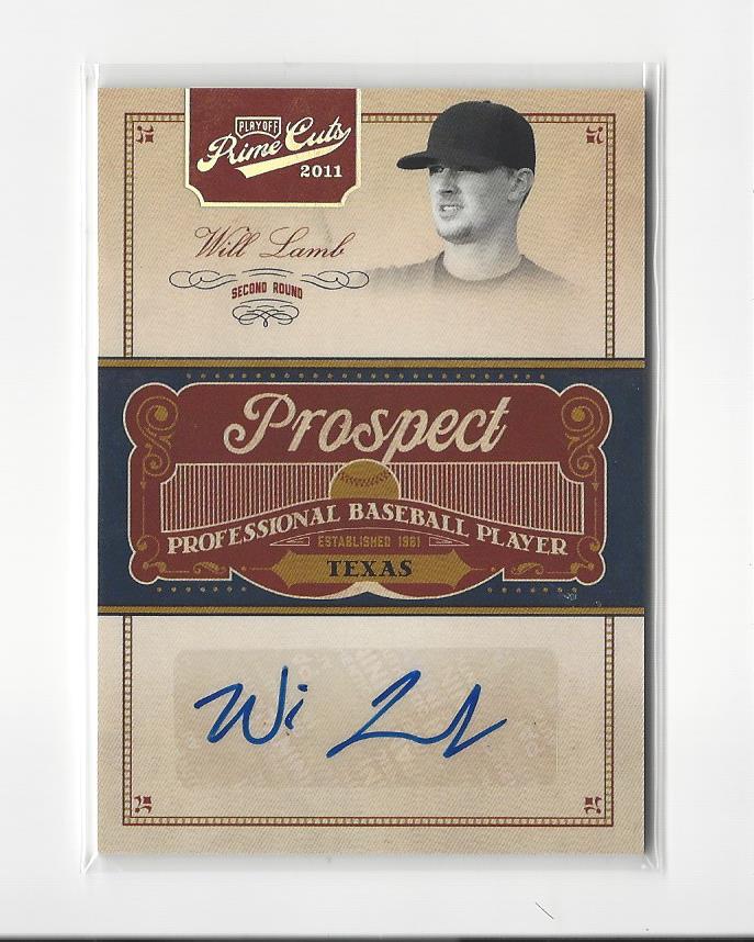 2011 Prime Cuts Prospect Signatures Silver #WL Will Lamb/99