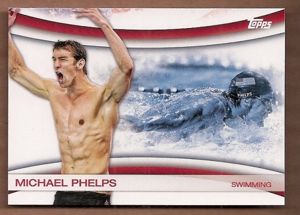 2012 Topps U.S. Olympic Team Games of the XXX Olympiad #OLY18 Michael Phelps