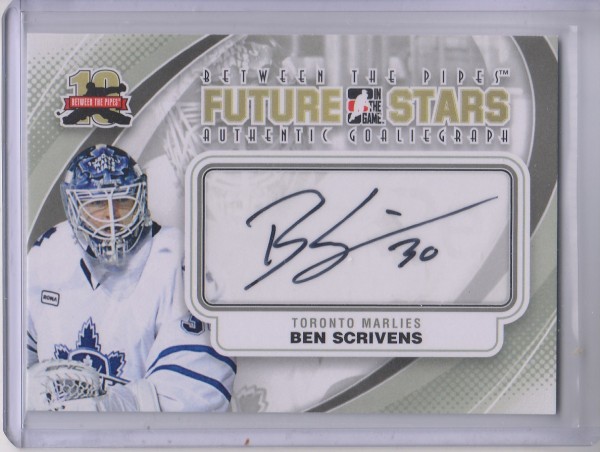 2011-12 Between The Pipes Autographs #ABS Ben Scrivens