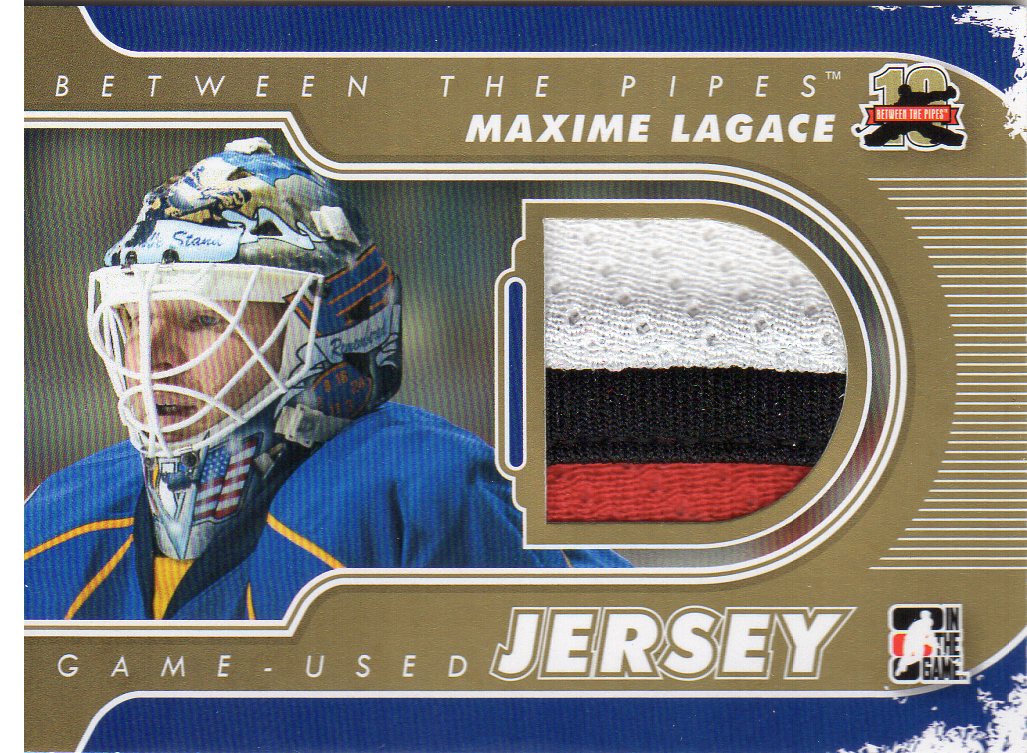 2011-12 Between The Pipes Jerseys Gold #M55 Maxime Lagace